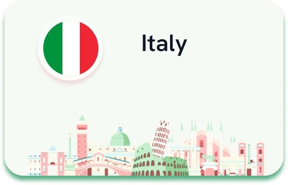 Italy workforce market card